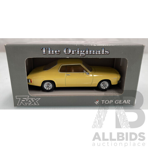 TRAX Originals 1971 Holden HQ Monaro Coupe Yellow TR18 1:43 Scale Model Car