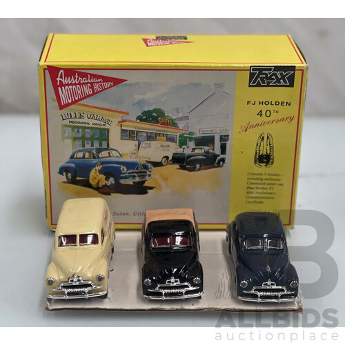 TRAX Holden FJ 40th Anniversary Gift Set Utility, Sedan, Panelvan 1:43 Scale Model Cars