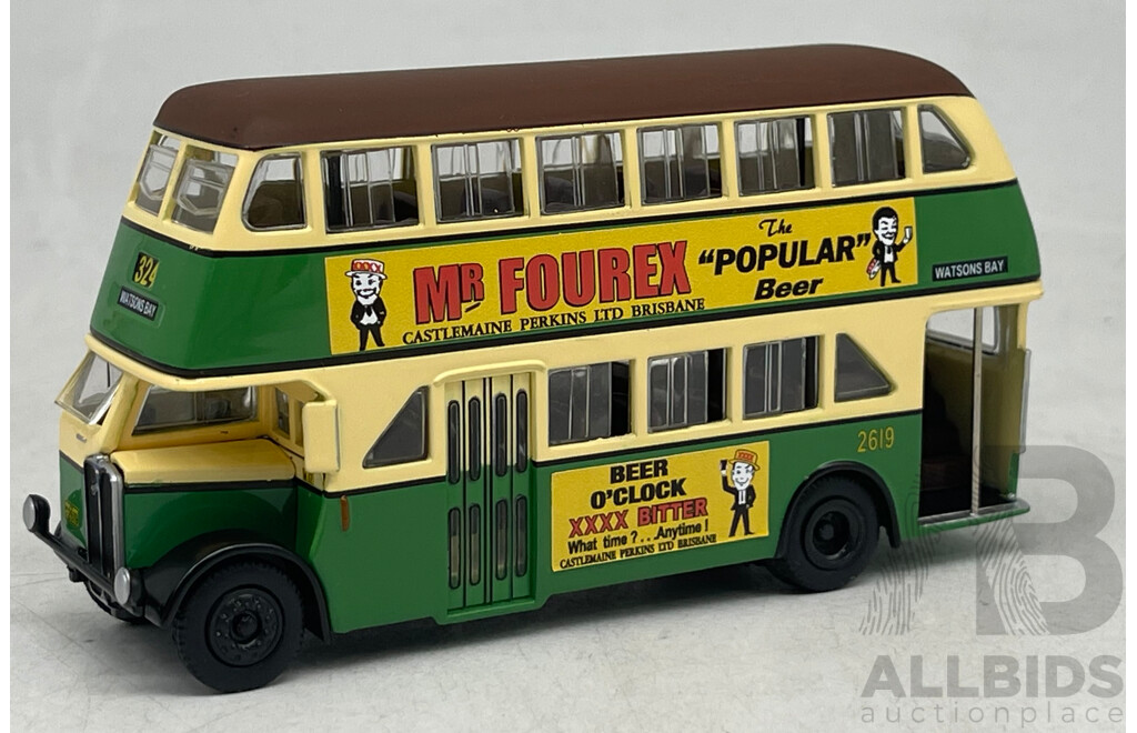 Trux Aussie Buses 1946 Regent III Double Decker Bus  - 1/76 Scale