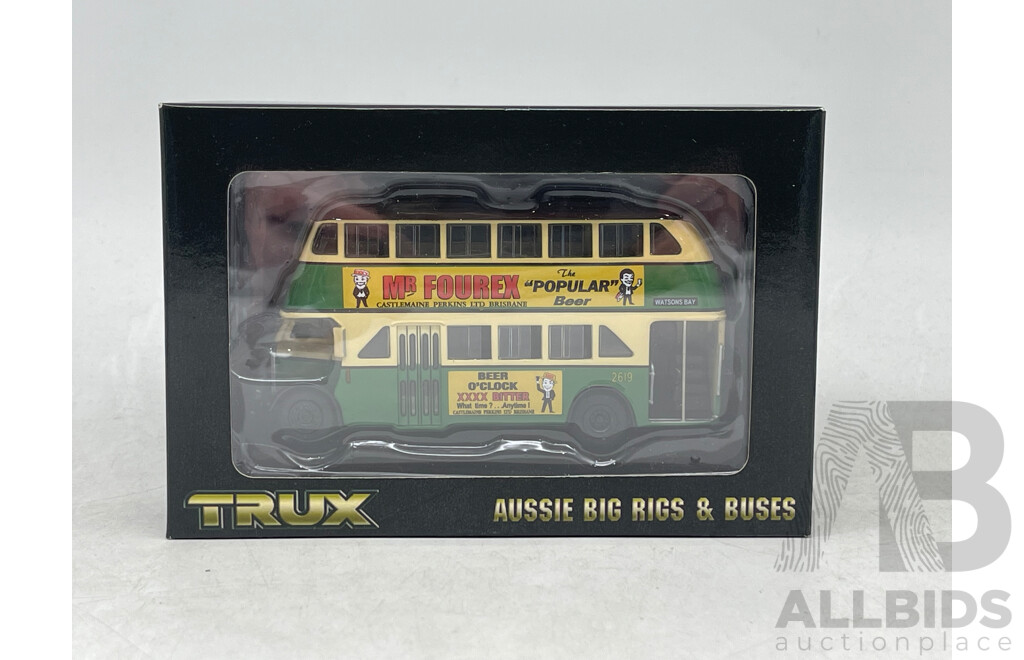 Trux Aussie Buses 1946 Regent III Double Decker Bus  - 1/76 Scale