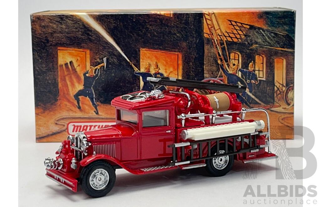 Matchbox Models of Yesteryear Fire Engine Series - 1932 Ford AA Fire Engine - 1/60 Scale