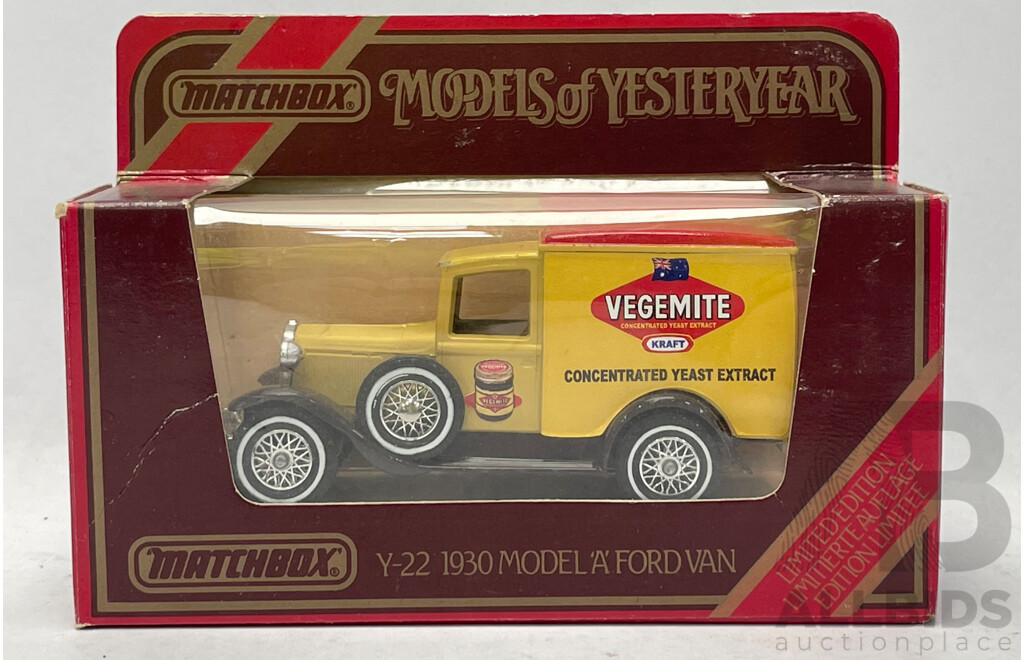 Matchbox Models of Yesteryear 1930 Model a Ford Van Vegemite  - 1/43 Scale