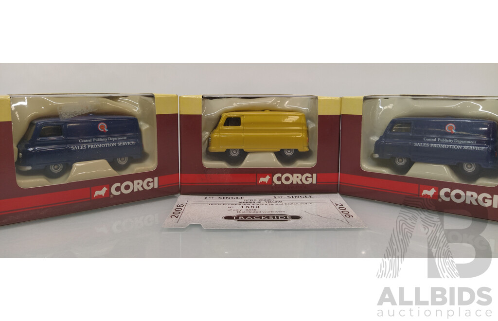 Corgi Trackside Model Cars Morris J2 - Lot of 3