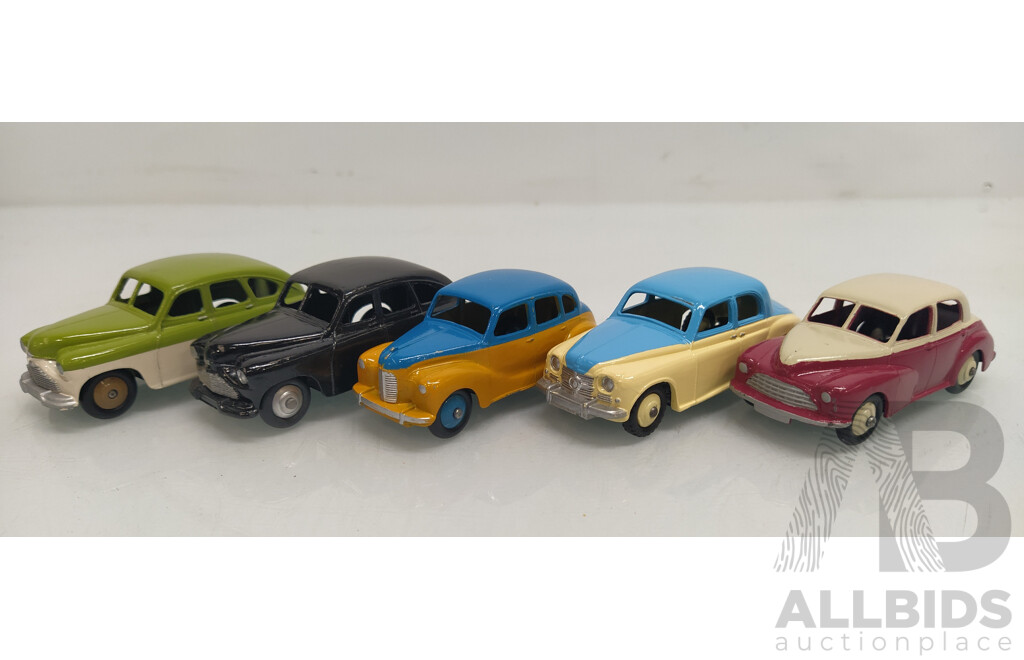 Authentic Reproduction Dinky Toys Model Cars - Lot of 5