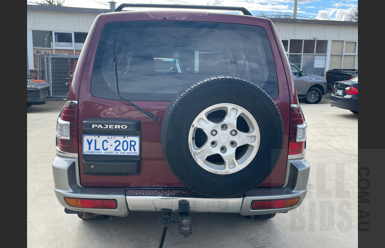 9/2001 Mitsubishi Pajero Exceed LWB (4x4) NM 4d Wagon Red 3.5L