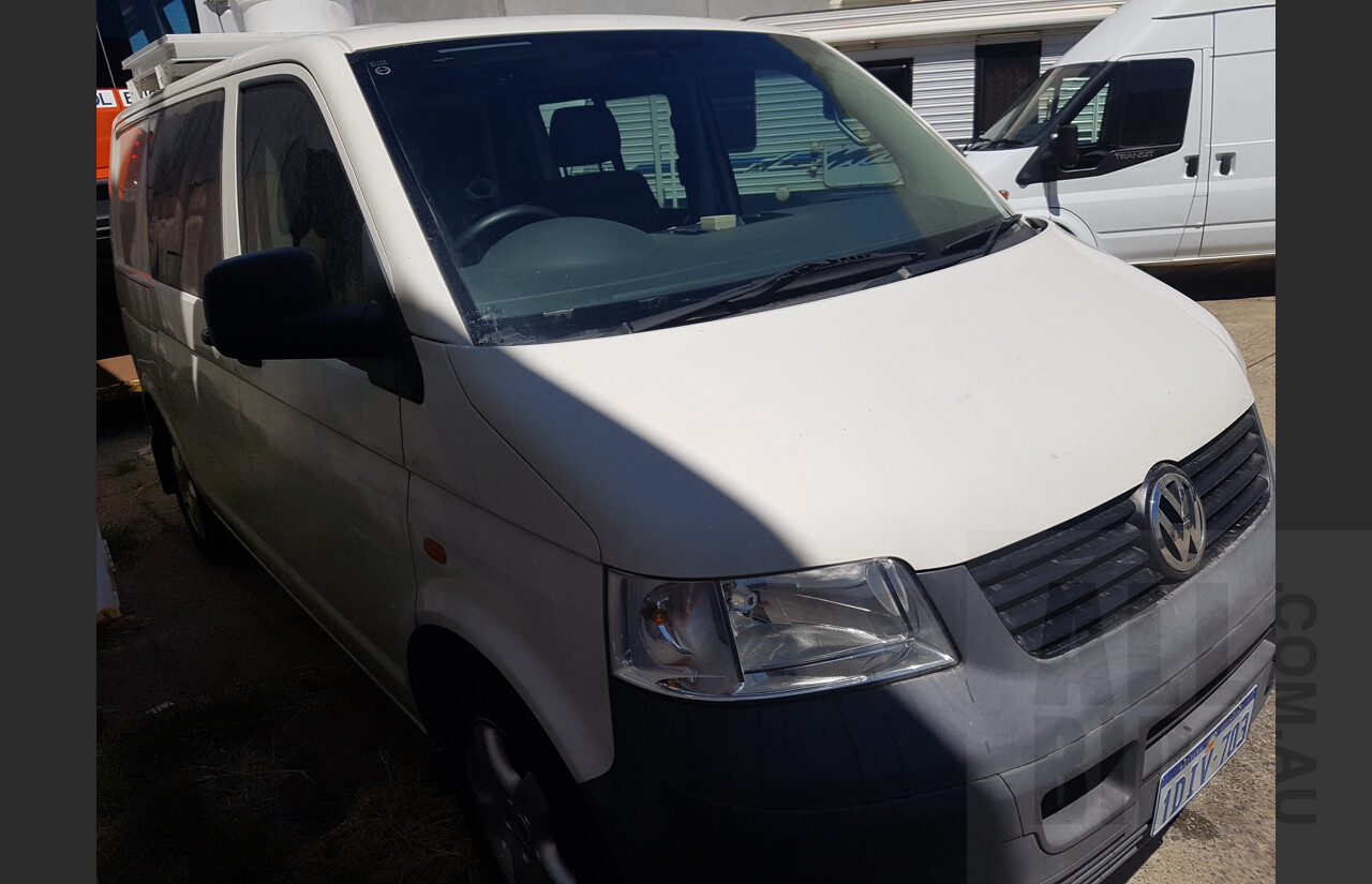 11/2006 Volkswagen Transporter SWB 4 Motion T5 MY07 Van White 2.5L Turbo Diesel