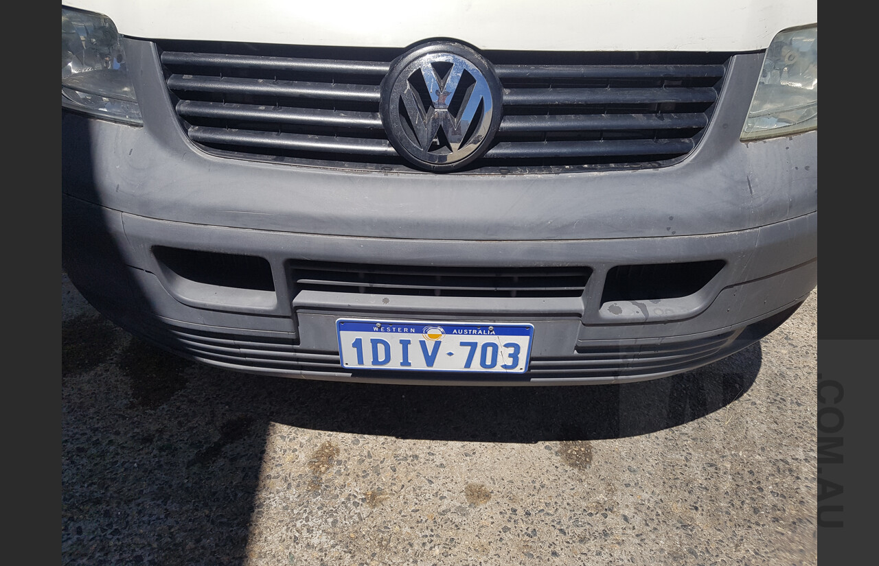 11/2006 Volkswagen Transporter SWB 4 Motion T5 MY07 Van White 2.5L Turbo Diesel