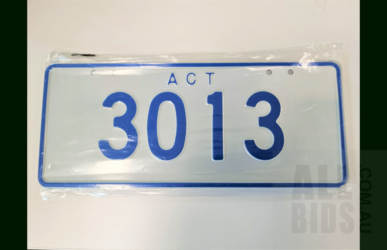 ACT 4 Digit Number Plate - 3013