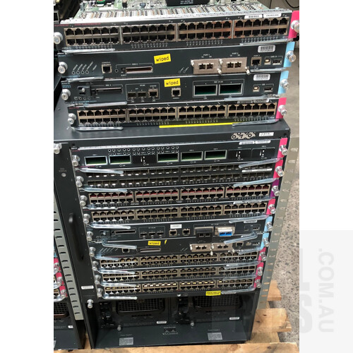 Cisco Catalyst (WS-C6500-E) 6500 Series Network Chassis w/ Additional Network Modules