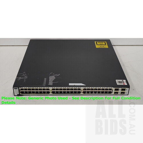 Cisco (WS-C3750G-48PS-S) Catalyst 3750G Series PoE 48-Port Gigabit Ethernet Switch