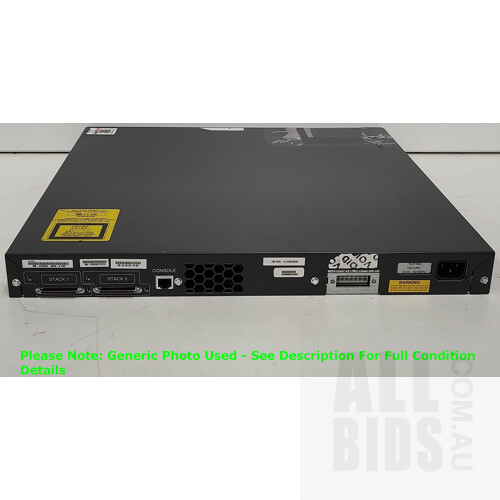 Cisco (WS-C3750G-48PS-S) Catalyst 3750G Series PoE 48-Port Gigabit Ethernet Switch