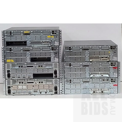Cisco (CISCO3845) & (CISCO3745) Integrated Services Routers - Lot of 7