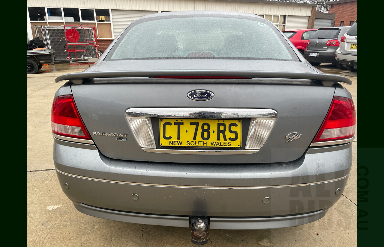 6/2005 Ford Falcon BA MKII Fairmont Ghia 4d Sedan Grey 4.0L