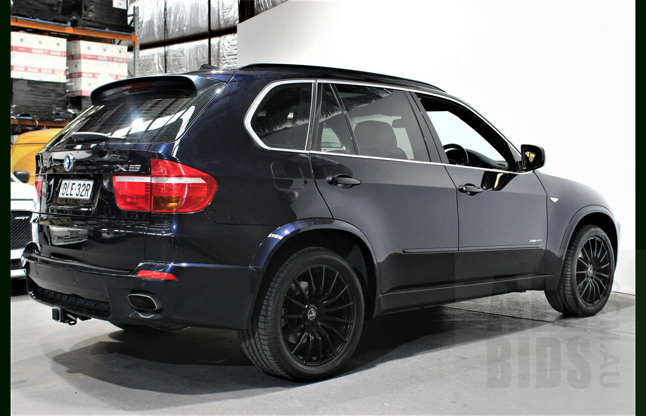 4/2010 Bmw X5 Xdrive 48i E70 MY09 4d Wagon Black 4.8L V8