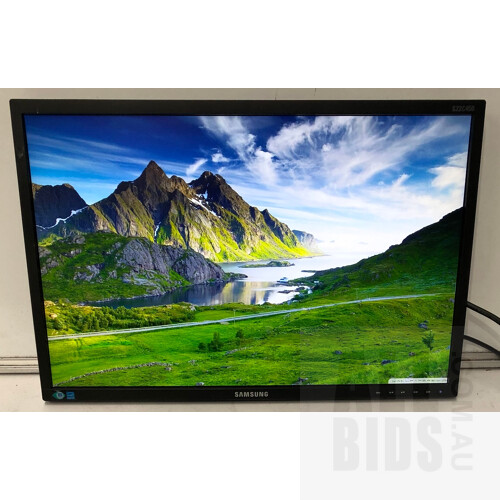 Samsung (S22C450BW) S22C450 22-Inch Widescreen LED-Backlit LCD Monitor - Lot of Two