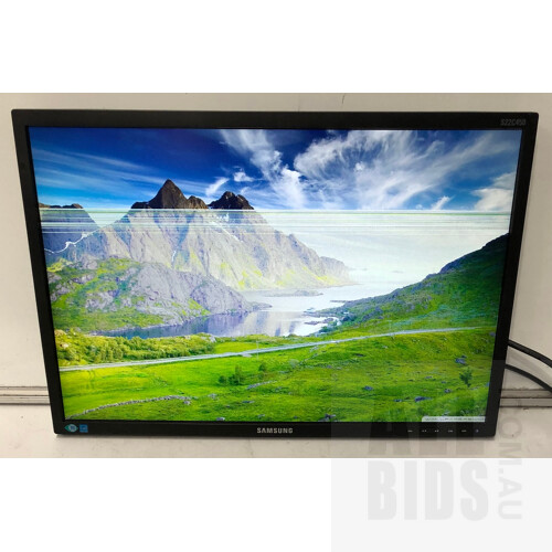 Samsung (S22C450BW) S22C450 22-Inch Widescreen LED-Backlit LCD Monitor - Lot of Two