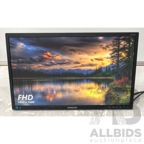 Samsung (S22E450B) 21.5-Inch Full HD (1080p) Widescreen LED-Backlit LCD Monitor - Lot of Two