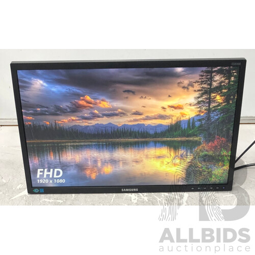 Samsung (S22E450B) 21.5-Inch Full HD (1080p) Widescreen LED-Backlit LCD Monitor - Lot of Two