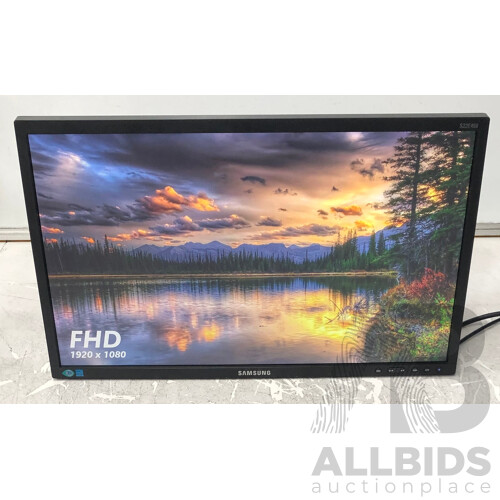 Samsung (S22E450B) 21.5-Inch Full HD (1080p) Widescreen LED-Backlit LCD Monitor - Lot of Two