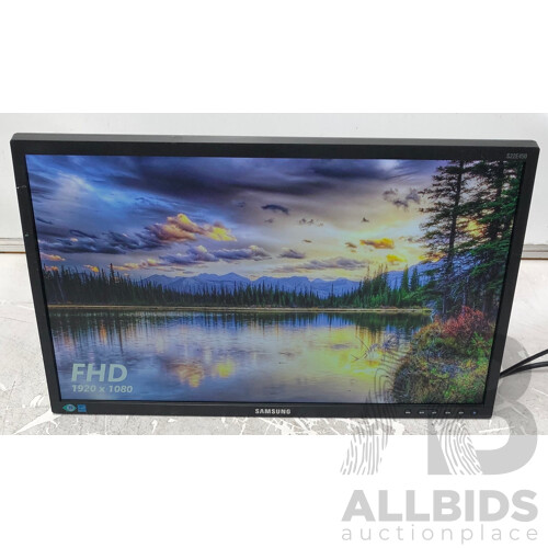 Samsung (S22E450B) 21.5-Inch Full HD (1080p) Widescreen LED-Backlit LCD Monitor - Lot of Two