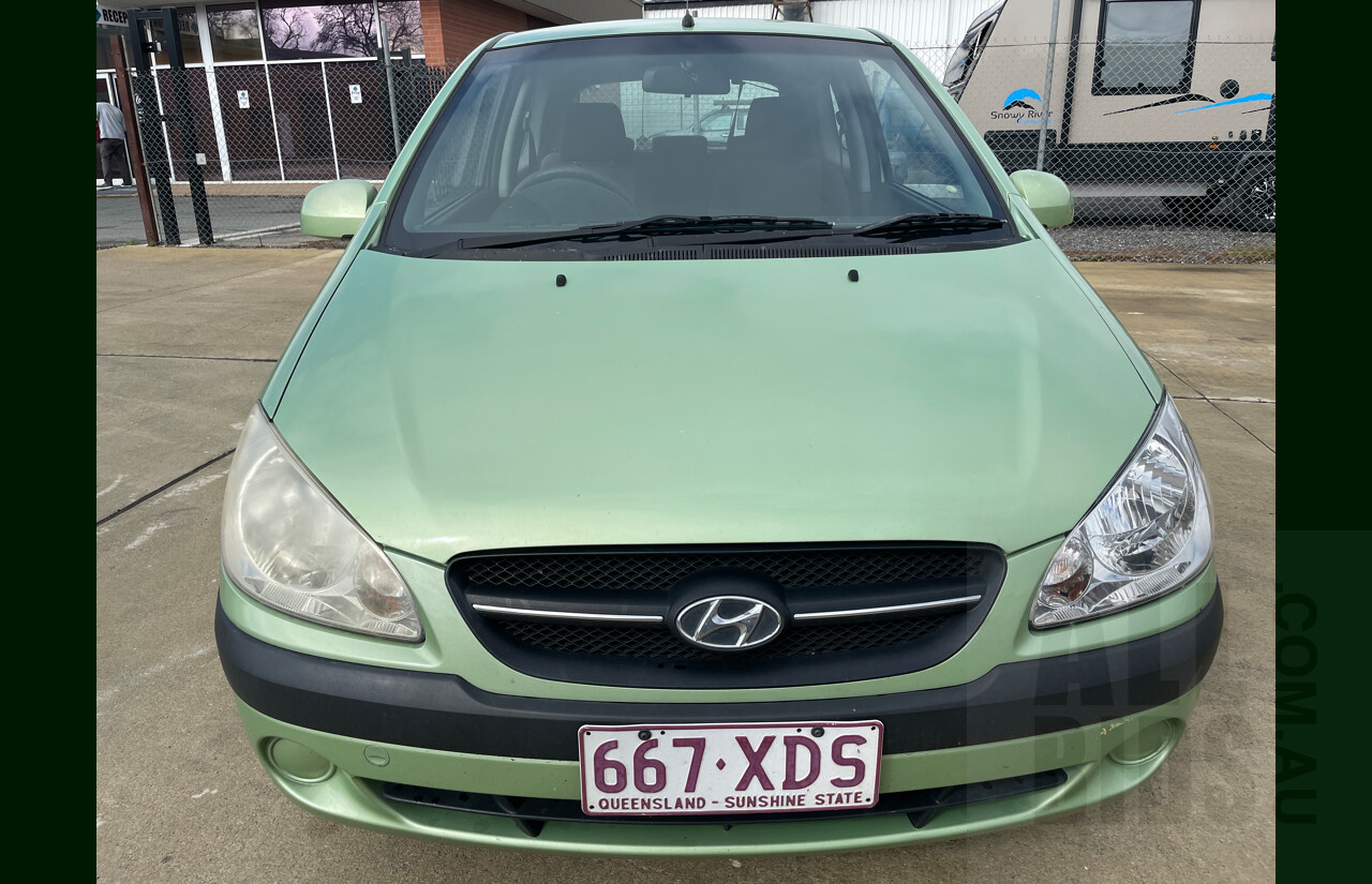 7/2009 Hyundai Getz S TB MY09 3d Hatchback Green 1.6L