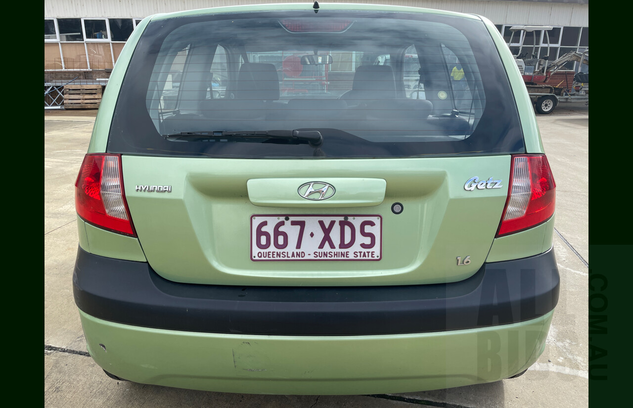 7/2009 Hyundai Getz S TB MY09 3d Hatchback Green 1.6L