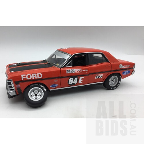 Biante Allan Moffat xw gtho phase 2 1970 HARDIE FERODO winner - 1/18 Scale Model Card AU Falcon