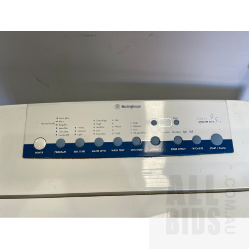 Westinghouse 9.5 KG Top-Loader Washing Machine