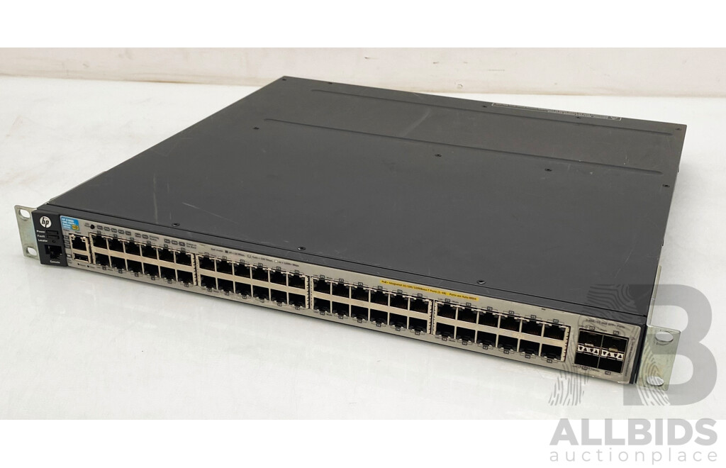 HP (J9574A) E3800 48G-4SFP+ 48-Port Managed Gigabit Ethernet PoE+ Switch