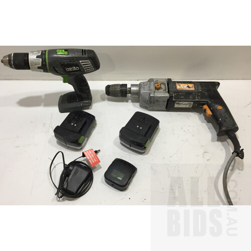 Ozito LHD-7100 Hammer Drill and Narex B-2G5 Hammer Drill