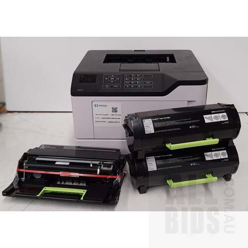 Lexmark (MS521) Black & White Printer W/ One Imaging Units (56F0Z0E) and Two Toner Cartridge (50F3U0E))