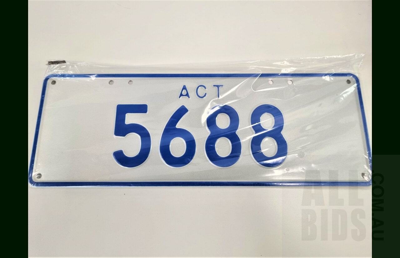 ACT 4-Digit Number Plate - 5688