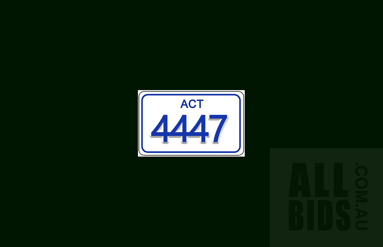 ACT 4-Digit Number Plate - 4447