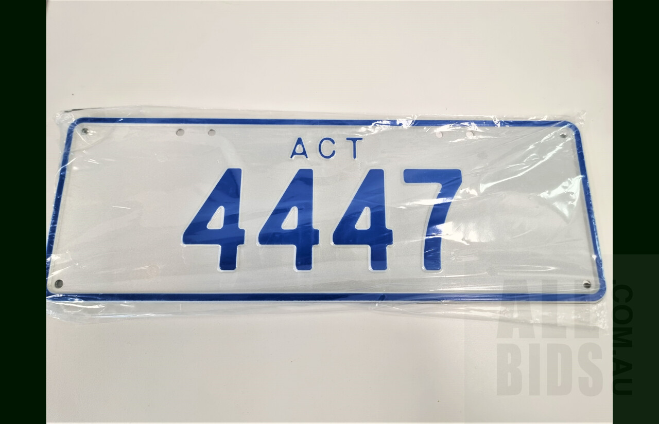 ACT 4-Digit Number Plate - 4447