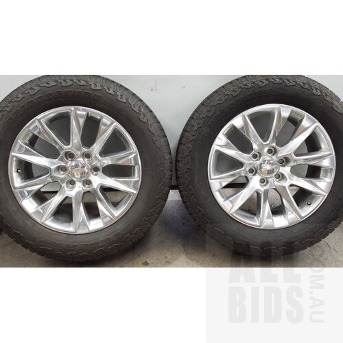 Set Of 20 Inch Alloy Six Stud Wheels To Suit Chevy Silverado