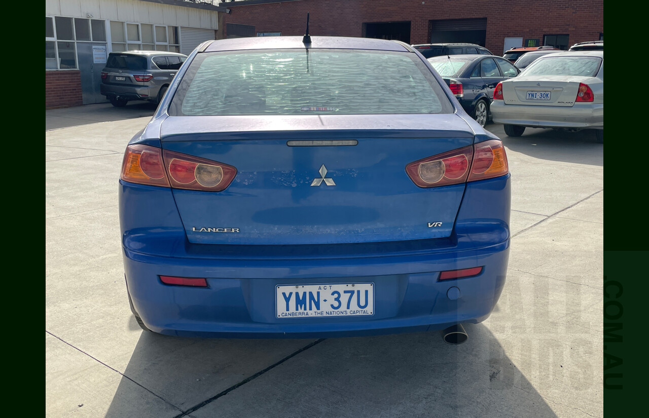 11/2007 Mitsubishi Lancer VR CJ 4d Sedan Blue 2.0L