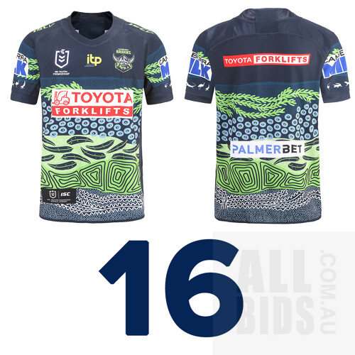 16. Sebastian Kris - Canberra Raiders 2022 Indigenous Jersey - Proceeds Towards Indigenous Activities