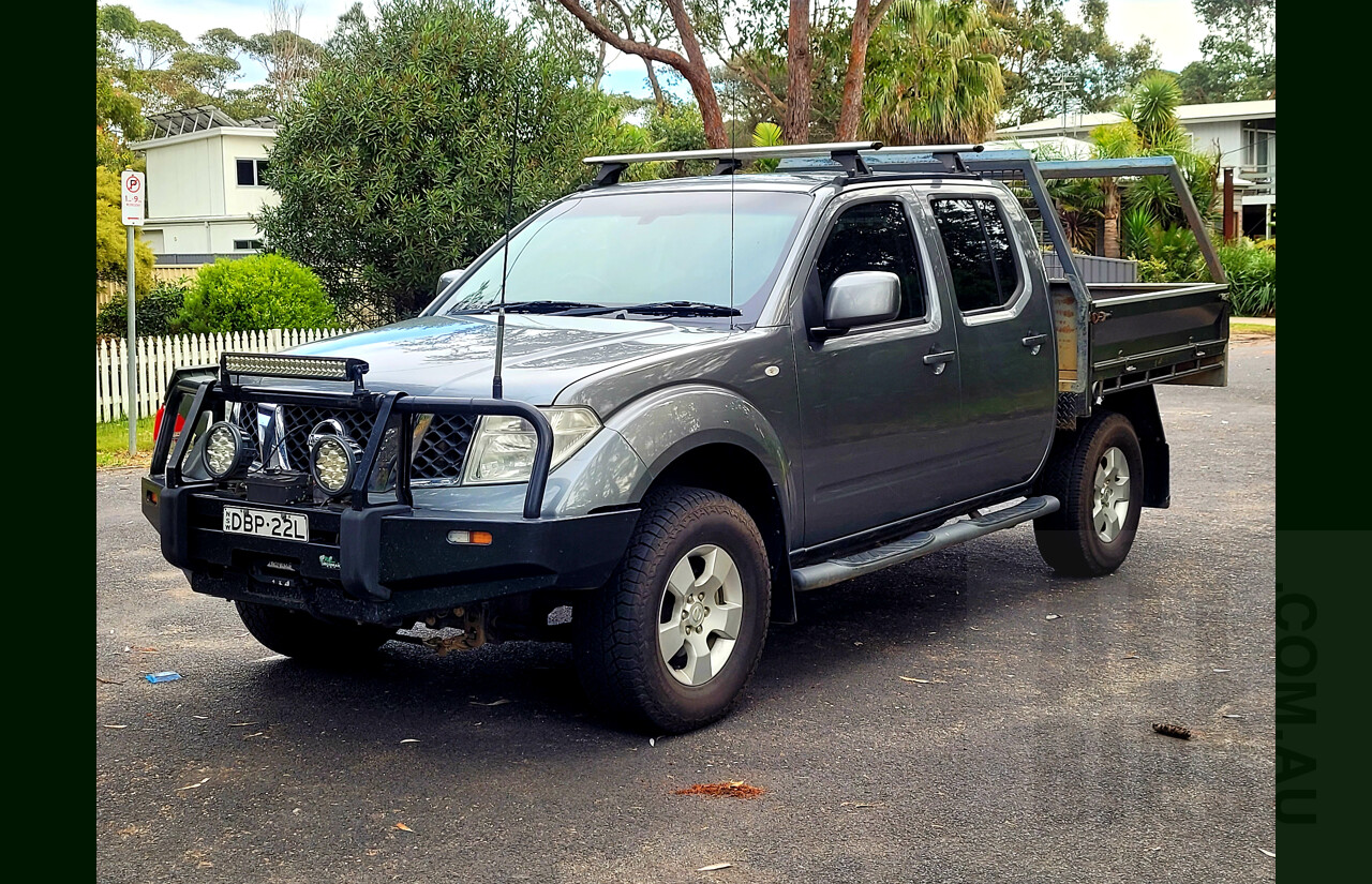 6/2011 Nissan Navara ST (4x4) D40 Dual Cab P/Up Grey 2.5L Turbo Diesel