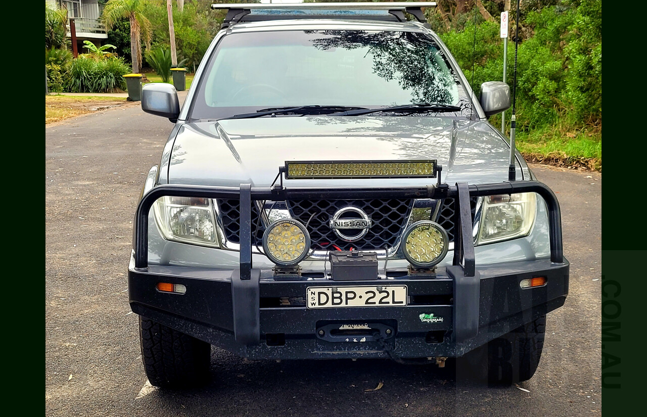 6/2011 Nissan Navara ST (4x4) D40 Dual Cab P/Up Grey 2.5L Turbo Diesel