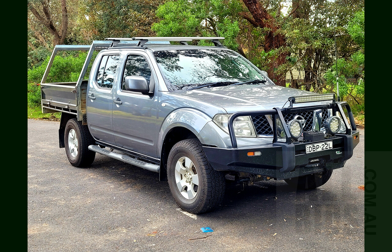 6/2011 Nissan Navara ST (4x4) D40 Dual Cab P/Up Grey 2.5L Turbo Diesel