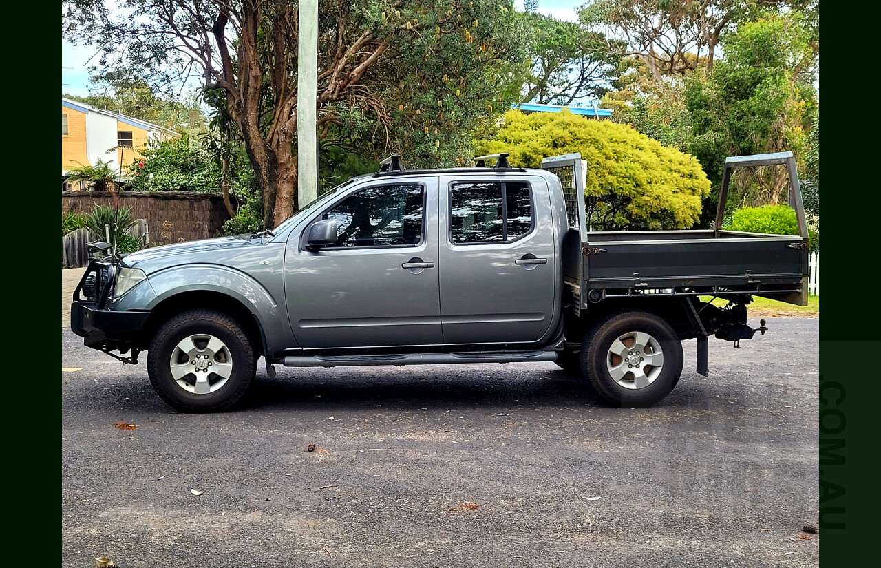 6/2011 Nissan Navara ST (4x4) D40 Dual Cab P/Up Grey 2.5L Turbo Diesel