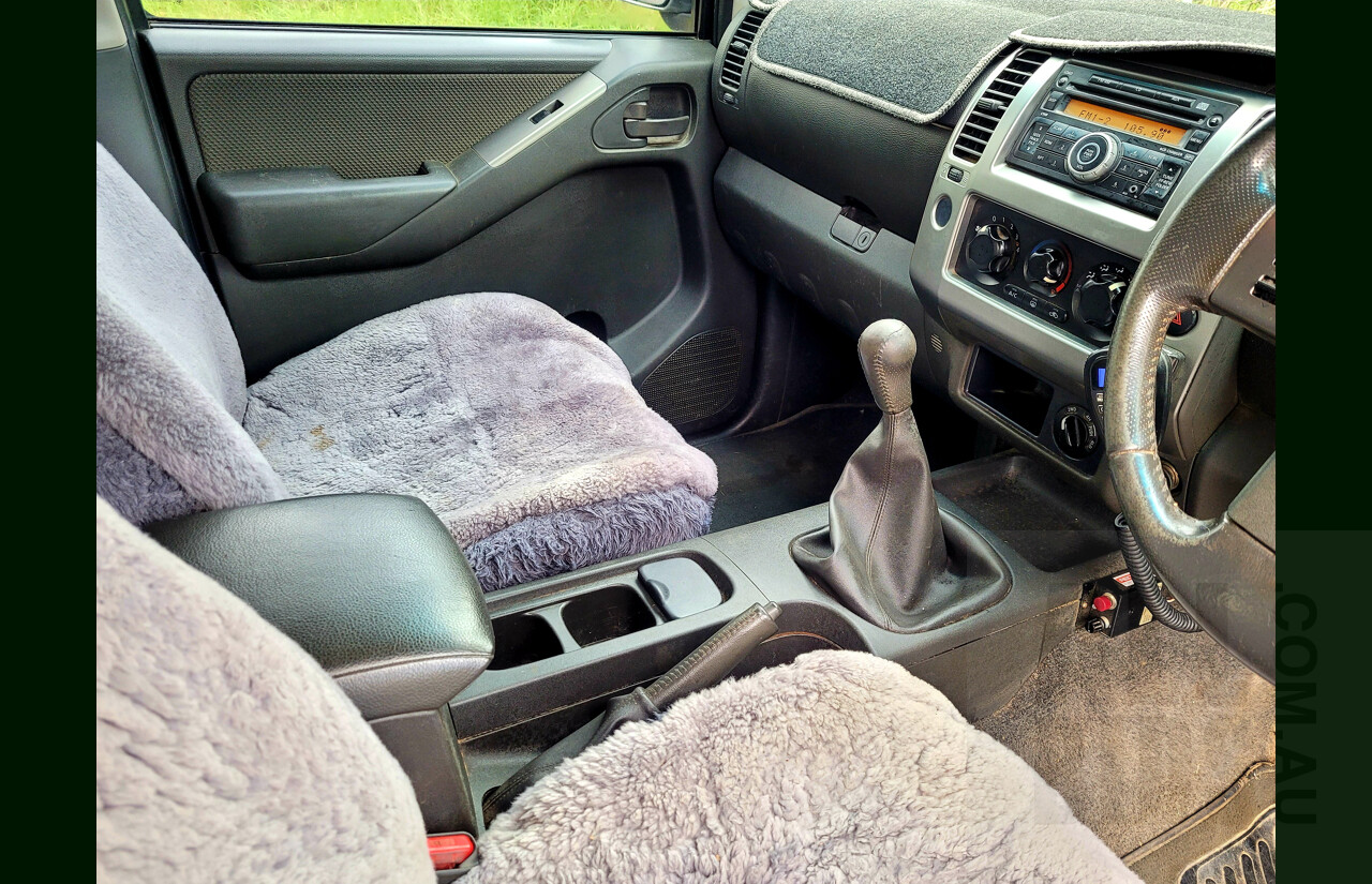 6/2011 Nissan Navara ST (4x4) D40 Dual Cab P/Up Grey 2.5L Turbo Diesel