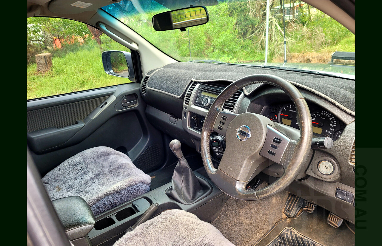 6/2011 Nissan Navara ST (4x4) D40 Dual Cab P/Up Grey 2.5L Turbo Diesel