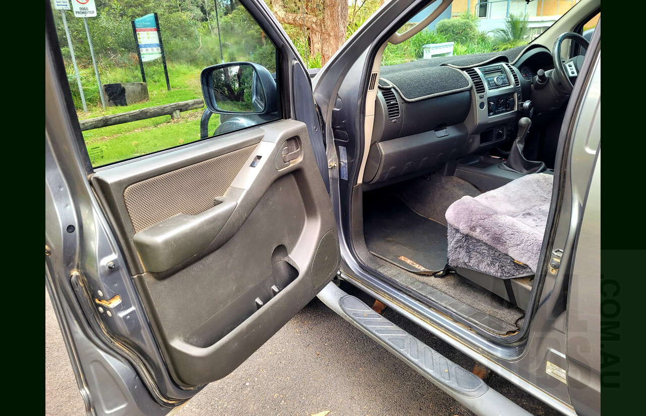 6/2011 Nissan Navara ST (4x4) D40 Dual Cab P/Up Grey 2.5L Turbo Diesel