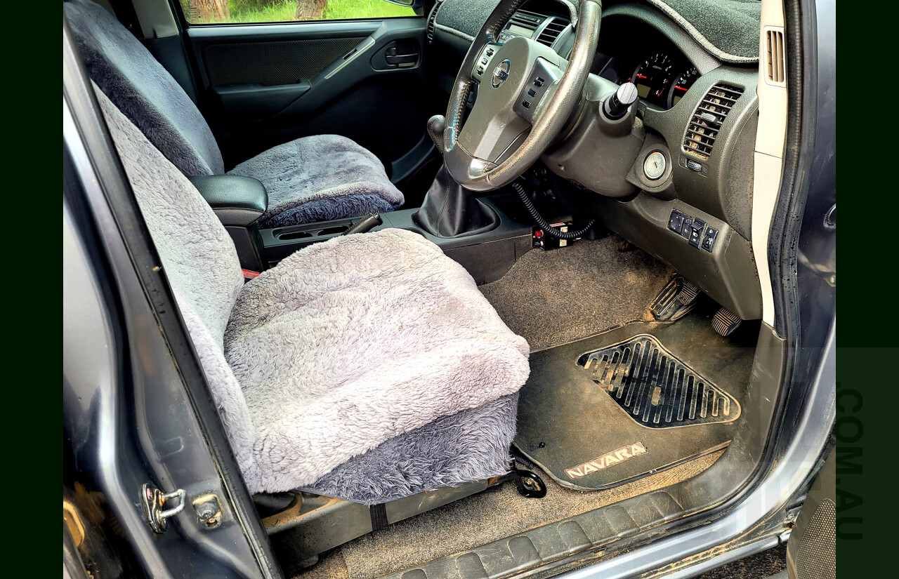 6/2011 Nissan Navara ST (4x4) D40 Dual Cab P/Up Grey 2.5L Turbo Diesel