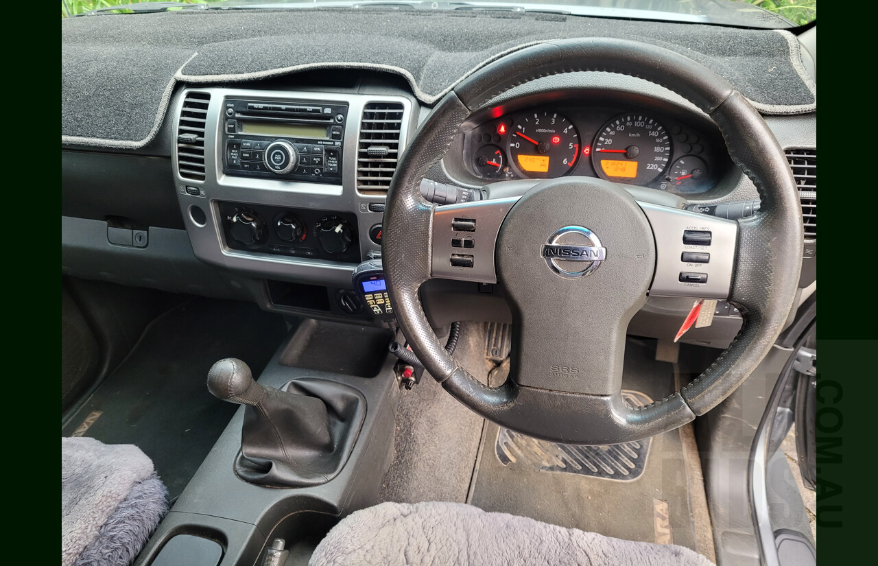 6/2011 Nissan Navara ST (4x4) D40 Dual Cab P/Up Grey 2.5L Turbo Diesel