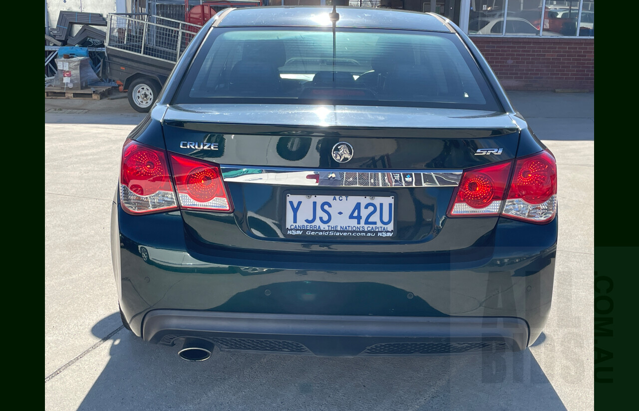 7/2013 Holden Cruze SRi JH MY14 4d Sedan Green 1.6L