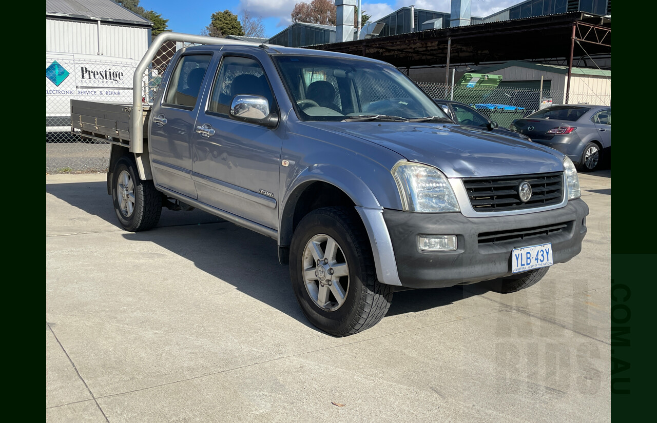 3/2004 Holden Rodeo LT RA Crew Cab P/Up Blue 3.5L