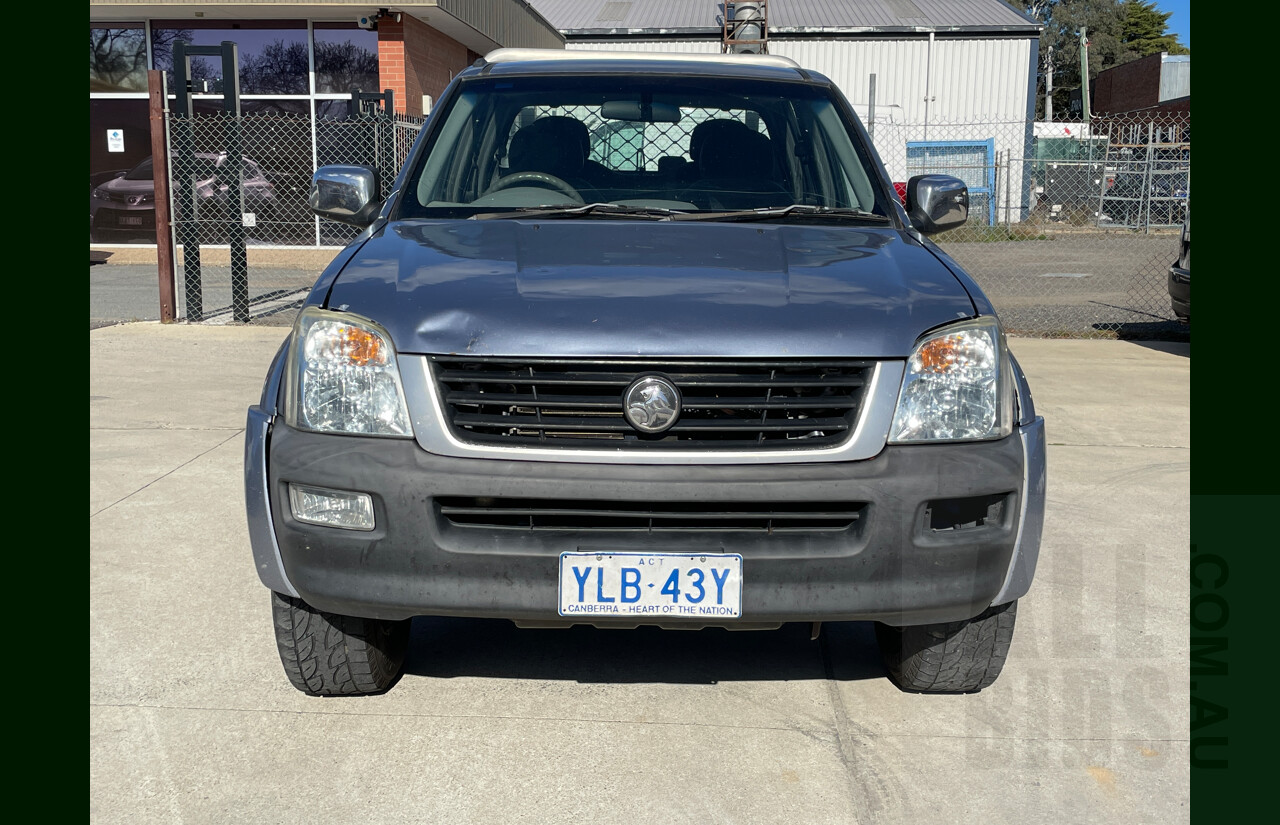 3/2004 Holden Rodeo LT RA Crew Cab P/Up Blue 3.5L