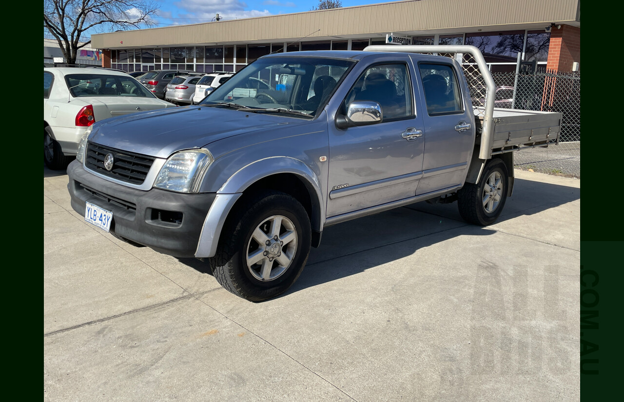 3/2004 Holden Rodeo LT RA Crew Cab P/Up Blue 3.5L